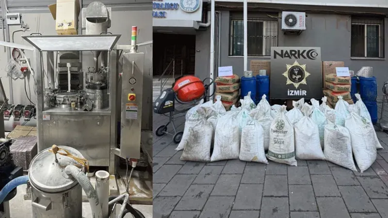 İzmir'de dev narkotik darbesi: 12 Milyon sentetik hap ele geçirildi!