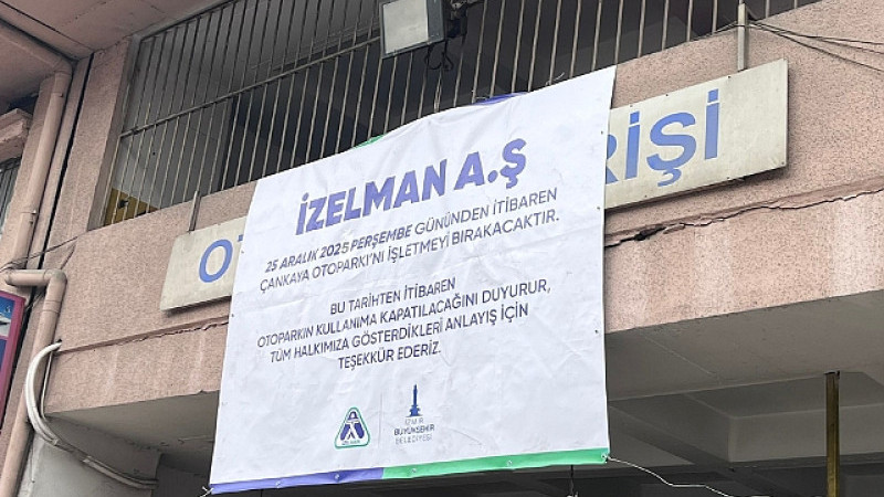 Çankaya Katlı Otoparkı yıkım kararının ardından kullanıma kapatıldı