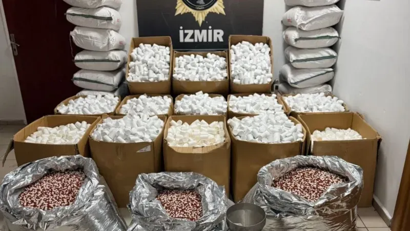 Karabağlar'da 2 milyon 309 bin 774 hap ele geçiridli!