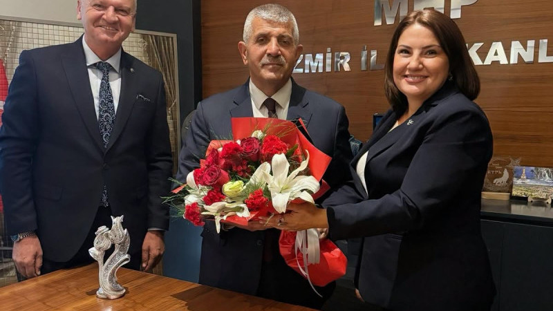 MHP Çeşme Teşkilatı'ndan MHP İzmir İl Başkanı Veysel Şahin’e ziyaret