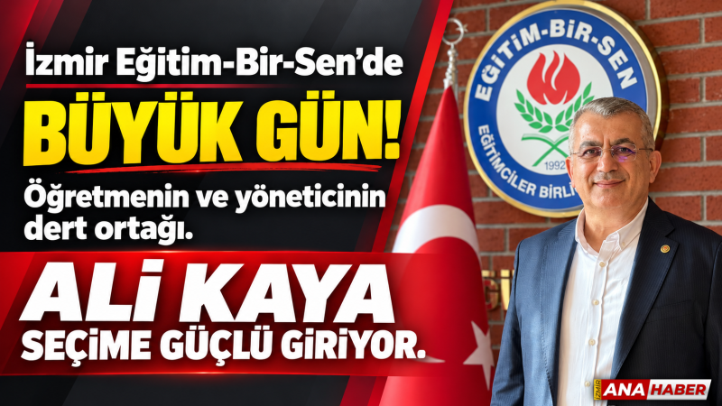 Her okulda izi, her öğretmende emeği var: Ali Kaya 7. Olağan Genel Kurul'a damga vurmaya hazır